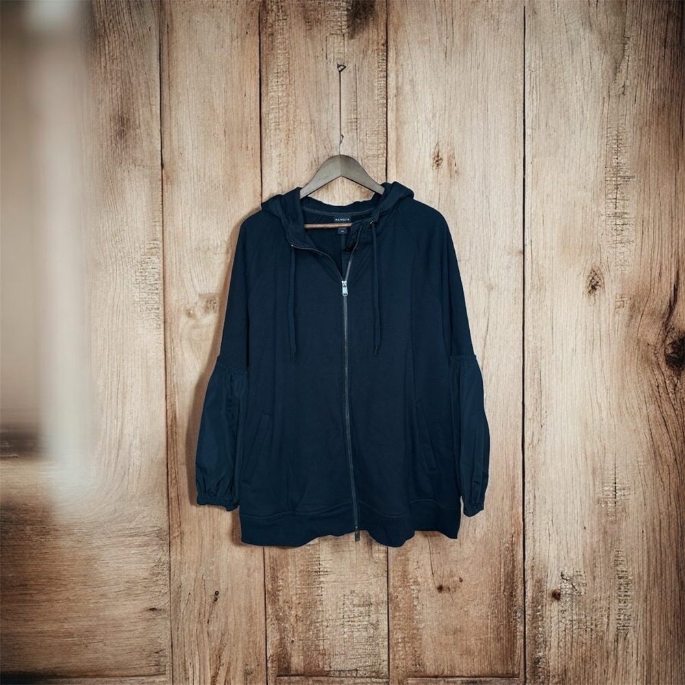 Athleta Black On My Way Triumph Full-Zip Hoodie